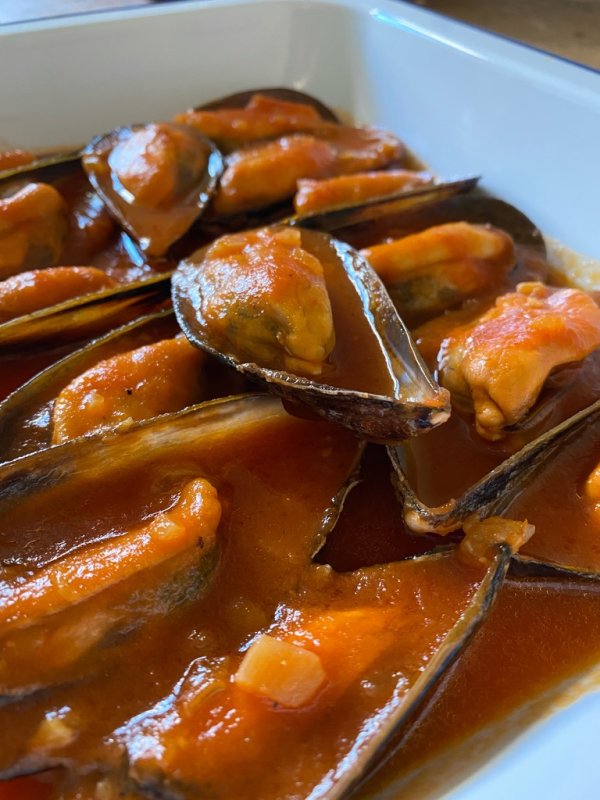 mejillones en salsa americana